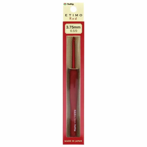 Крючок для вязания с ручкой ETIMO Red 3.75 мм Tulip TED-065e