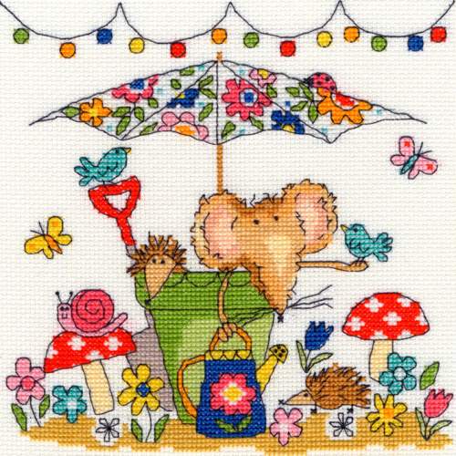 Набор для вышивания Garden Mouse (Мышка в саду) смотреть фото