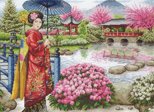 Набор для вышивания Maia The Japanese Garden 30*40 см MEZ 5678000-01024