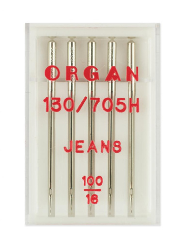 Фото иглы джинс №100 5 шт. organ 130/705.100.5.h-j на сайте ArtPins.ru