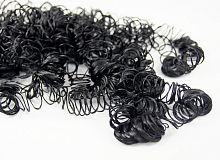 Волосы кудряшки, длина в упаковке 180 см, цвет черный