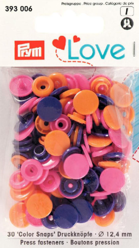 Серия Prym Love - Кнопки Color Snaps диаметр 12.4 мм Prym 393006