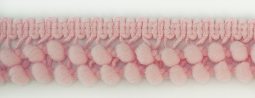 Фото тесьма с помпонами двурядная бледно-розовая cmm sew & craft 6000/2/47 на сайте ArtPins.ru