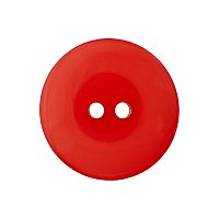 Пуговица с 2 отверстиями размер 20 мм пластик красный Union Knopf by Prym U0453880020004801-20