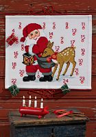 Набор для вышивания календаря Санта Клаус с оленем