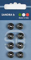 Пуговицы Sandra 8 шт на блистере темно-серый CARD151