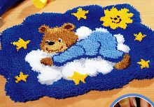 Набор для вышивания коврика Медвежонок на облаке VERVACO PN-0014358