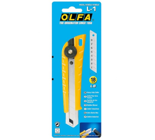Нож выдвижной многофункциональный для работы с прочными материалами OLFA L-1 фото фото 5