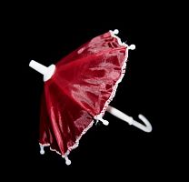 Зонтик пластмассовый маленький (16 см), бордовый