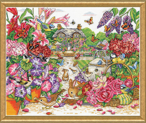 Набор для вышивания Цветущий сад DESIGN WORKS 3393 смотреть фото