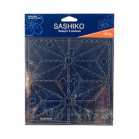 Шаблон для вышивки сашико  лист конопли  ERS.006