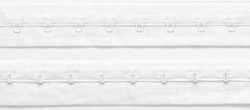 Лента-застежка с крючками с защитой от ржавчины 7м 19 мм белая на кассете Prym 992102