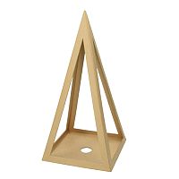 Подставка для свечи Пирамида из папье-маше 2630598