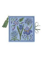 Набор для вышивания чехла для игл Needle case Blue Flowers  Голубые цветы 11 х 11 см le boheur des dames 3483