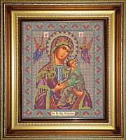 Икона Божией Матери Страстная набор для вышивания бисером Galla Collection И039
