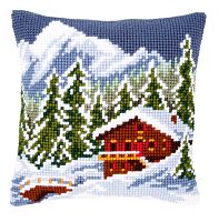 Набор для вышивания подушки Зимний пейзаж - PN-0146240
