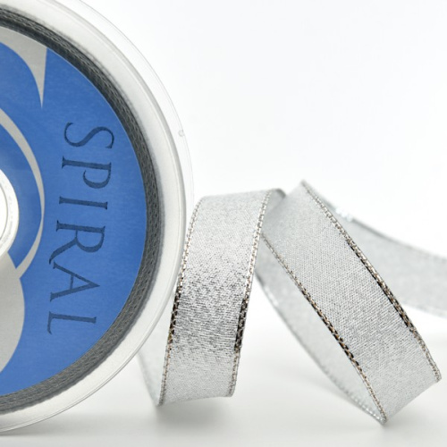 Фото лента металлик spiral 25 мм 25 м цвет 102 серебряный safisa 25223-25мм-102 на сайте ArtPins.ru