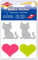 Набор аппликаций самоклеящиеся светоотражающие Кошки и Сердечки Kleiber 611-82