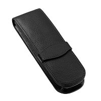 Футляр кожаный Leather Case Classic для двух ручек цвет черный Online 90759