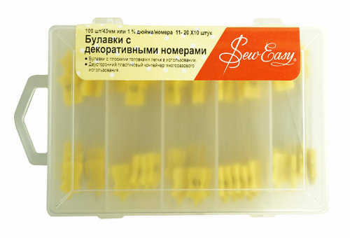 Фото набор пронумерованных булавок № 11-20 hemline er680.b на сайте ArtPins.ru