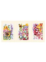 Набор для вышивания открытки Flower Power Bouquet   LANARTE PN-0224152