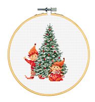 Набор для вышивания С Рождеством канва Aida 14 ct Dutch Stitch Brothers DSB043C