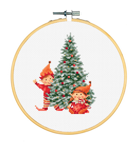 Набор для вышивания С Рождеством канва Aida 14 ct Dutch Stitch Brothers DSB043C смотреть фото