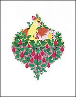 Набор для вышивания Птица в цветах  Haandarbejdets Fremme 30-6586