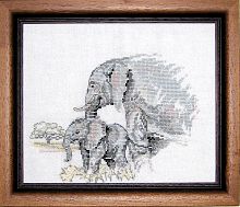 Набор для вышивания: Слоны  OEHLENSCHLAGER 50530