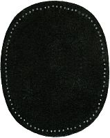 Заплатки пришивные искусственная кожа цвет черный HKM 36/21SB