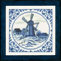 Набор для вышивания Ветровая мельница Дельфта  LANARTE PN-0158328