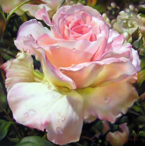 Картина стразами Роза  Алмазное хобби Ah3508 фото