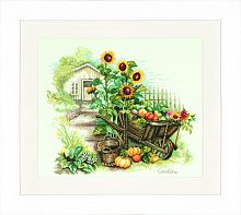Набор для вышивания Wheelbarrow And Sunflowers LANARTE PN-0007988