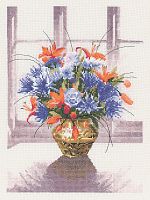 Набор для вышивания Цветы в латунной вазе  HERITAGE WFBV653E