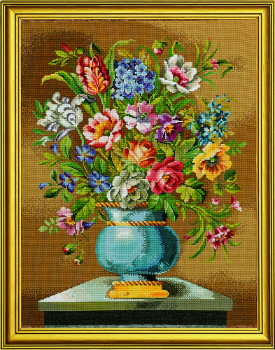 Набор для вышивания Голубые цветы в вазе 14-163 Eva Rosenstand смотреть фото