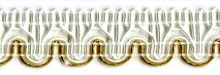 Тесьма тип отделочная цвет белый с золотом 15 мм PEGA 844153415DB005