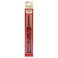 Крючок для вязания с ручкой ETIMO Red 4 мм алюминий пластик красный Tulip TED-070e