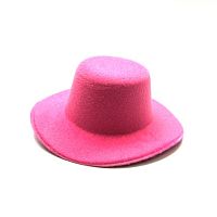 Шляпа круглая, 8 см, цв. розовый