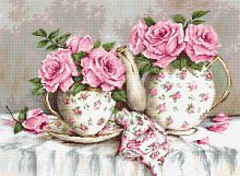 Набор для вышивания Утренний чай и розы - BA2320