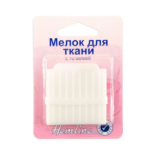 Фото мелок для ткани c точилкой в пластиковом корпусе на сайте ArtPins.ru