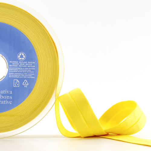 Фото косая бейка хлопок 20 мм 20 м цвет 32 желтый safisa 6598-20мм-32 на сайте ArtPins.ru