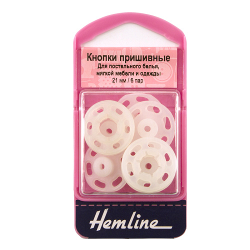 Фото кнопки пришивные пластиковые 21 мм 6 пар hemline 424.xl/g002 на сайте ArtPins.ru