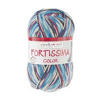 Пряжа Fortissima Socka 4-fach color 75% шерсть 25% полиамид 420 м 100 г Austermann 90028-2492