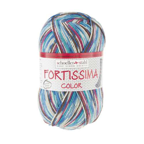 Пряжа Fortissima Socka 4-fach color 75% шерсть 25% полиамид 420 м 100 г Austermann 90028-2492 фото