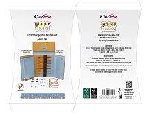 Набор спиц съемных "Ginger Cubics", длина 13см, 7 размеров, KnitPro, 43301