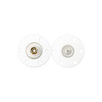 Кнопки пришивные диаметр 20 мм металл пластик белый Union Knopf by Prym U0019630020001201-18