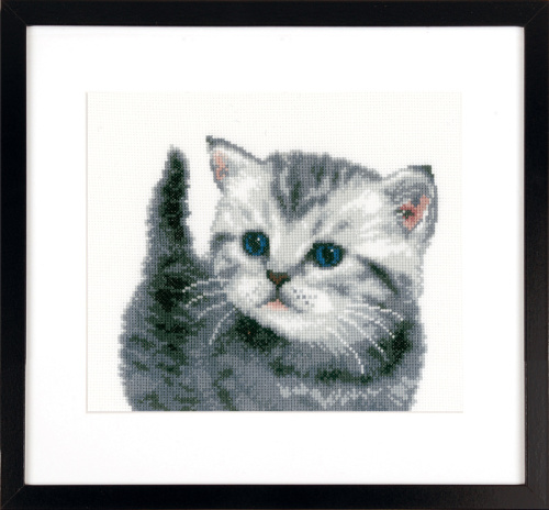 Набор для вышивания Серый котёнок смотреть фото