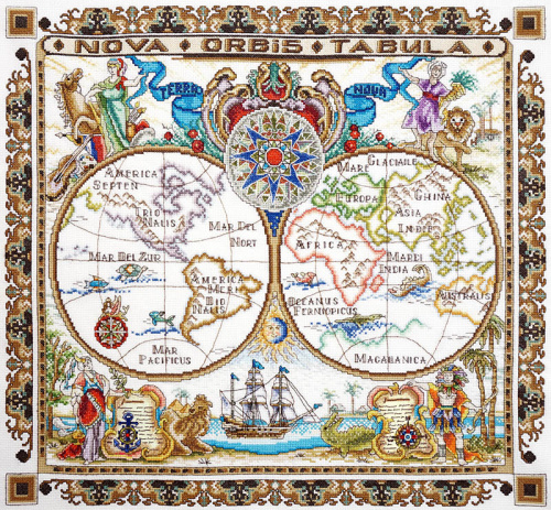 Набор для вышивания Карта мира Марья Искусница 11.005.03 смотреть фото