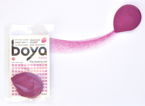 Пастель восковая для рисования Boya мелок пурпурный 1 SET/BEETROOT PURPLE фото