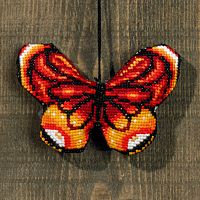 Набор для вышивания Красная бабочка  Permin 01-9410